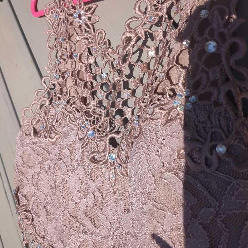 dusty rose homecoming dress - image 4
