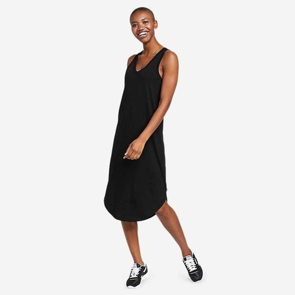 Synergy Organic Cotton Tank Casual Black Midi Dre… - image 1