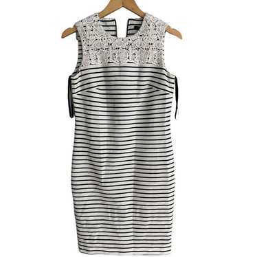 Tommy Hilfiger White Blue striped dress Lace Wome… - image 1