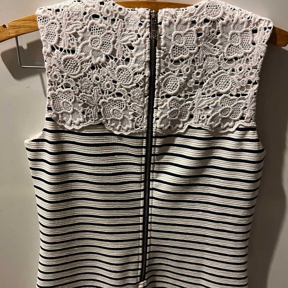 Tommy Hilfiger White Blue striped dress Lace Wome… - image 7