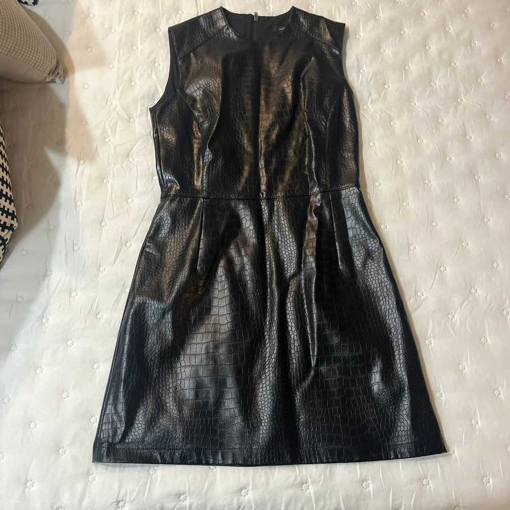 French connection faux leather dress size 6 fits … - image 2