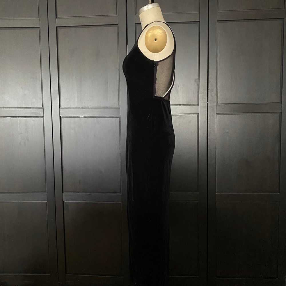 Vintage Y2K Velvet CDC Evening Dress with Rhinest… - image 7