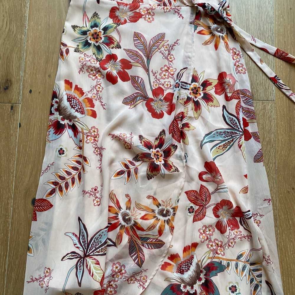 Sanctuary Jolynn Wrap Floral-Print Dress Size 6 - image 2