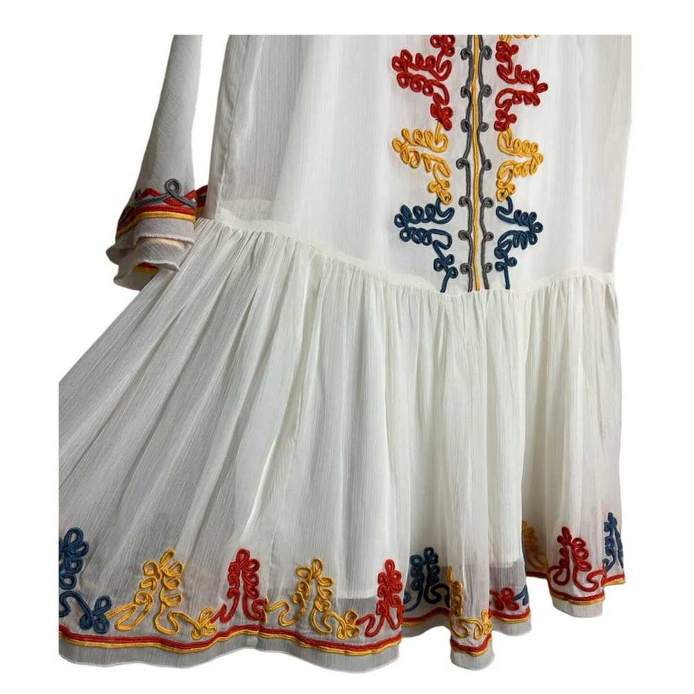 Tularosa Creseda Embroidered White Bells Sleeve D… - image 3