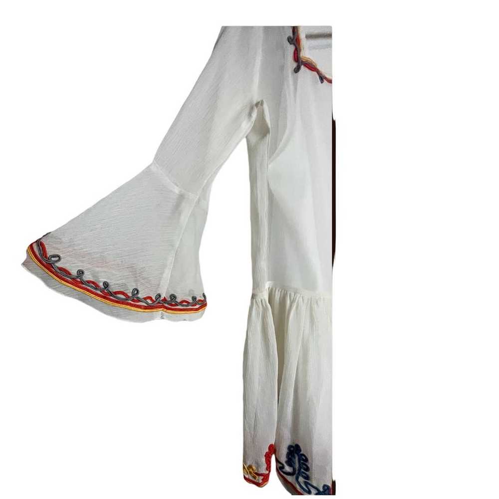 Tularosa Creseda Embroidered White Bells Sleeve D… - image 6