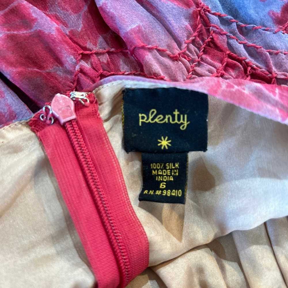Plenty by Tracy Reese - 100% Silk Red Purple Dres… - image 10