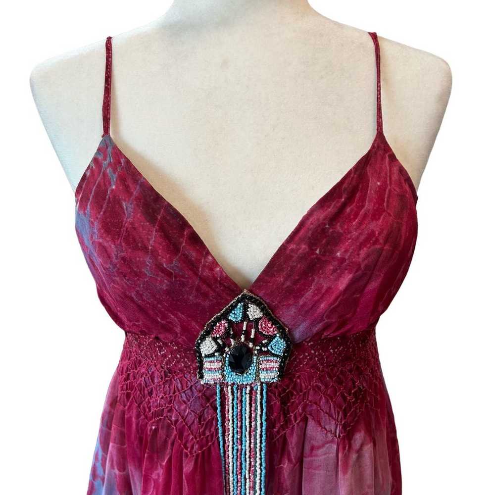 Plenty by Tracy Reese - 100% Silk Red Purple Dres… - image 2