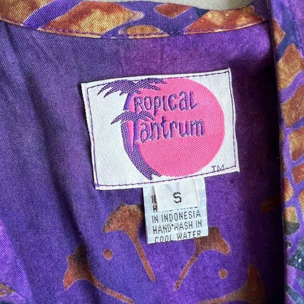 Vintage Tropical Tantrum Midi Sundress Womens S S… - image 3