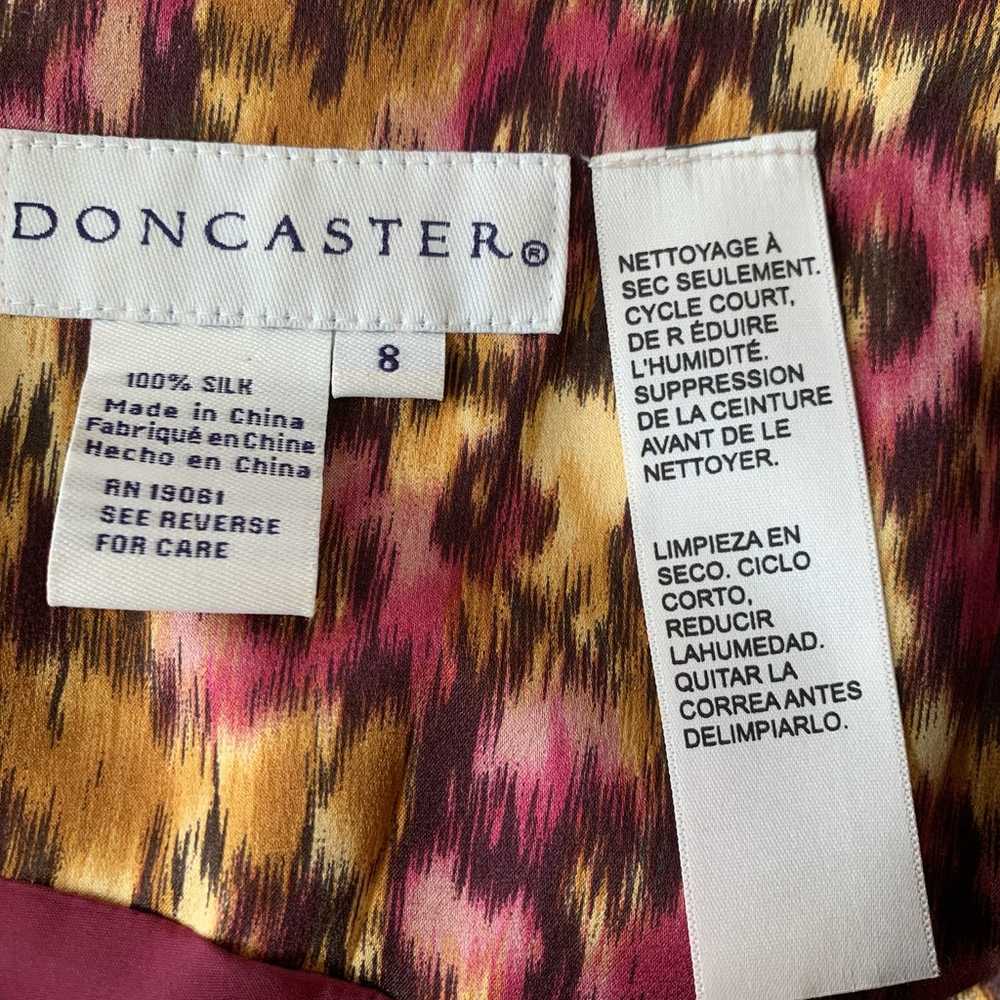 Doncaster sleeveless 100% silk sheath midi dress … - image 6