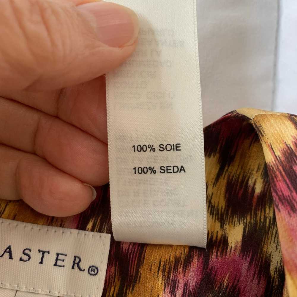 Doncaster sleeveless 100% silk sheath midi dress … - image 8
