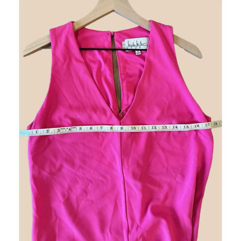 Nicole Miller NY V-Neck Cropped Jumpsuit - /Pink - image 4