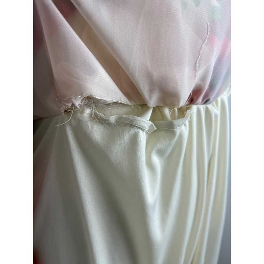 Eliza J Floral Blouson Sheer Maxi Dress Size 8 - image 8