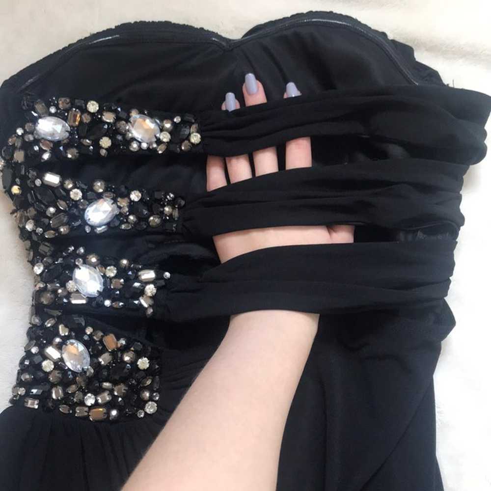 Long Black Prom Dress - image 6