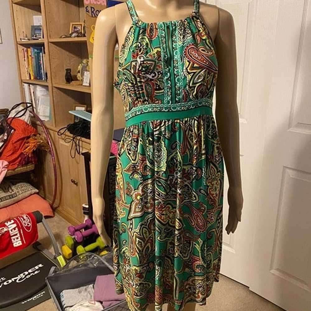 INC Paisley dress, size Medium - image 1