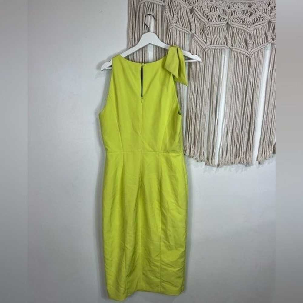 Womens Milly Midi Dress Fluorescent Yellow Size 8… - image 2