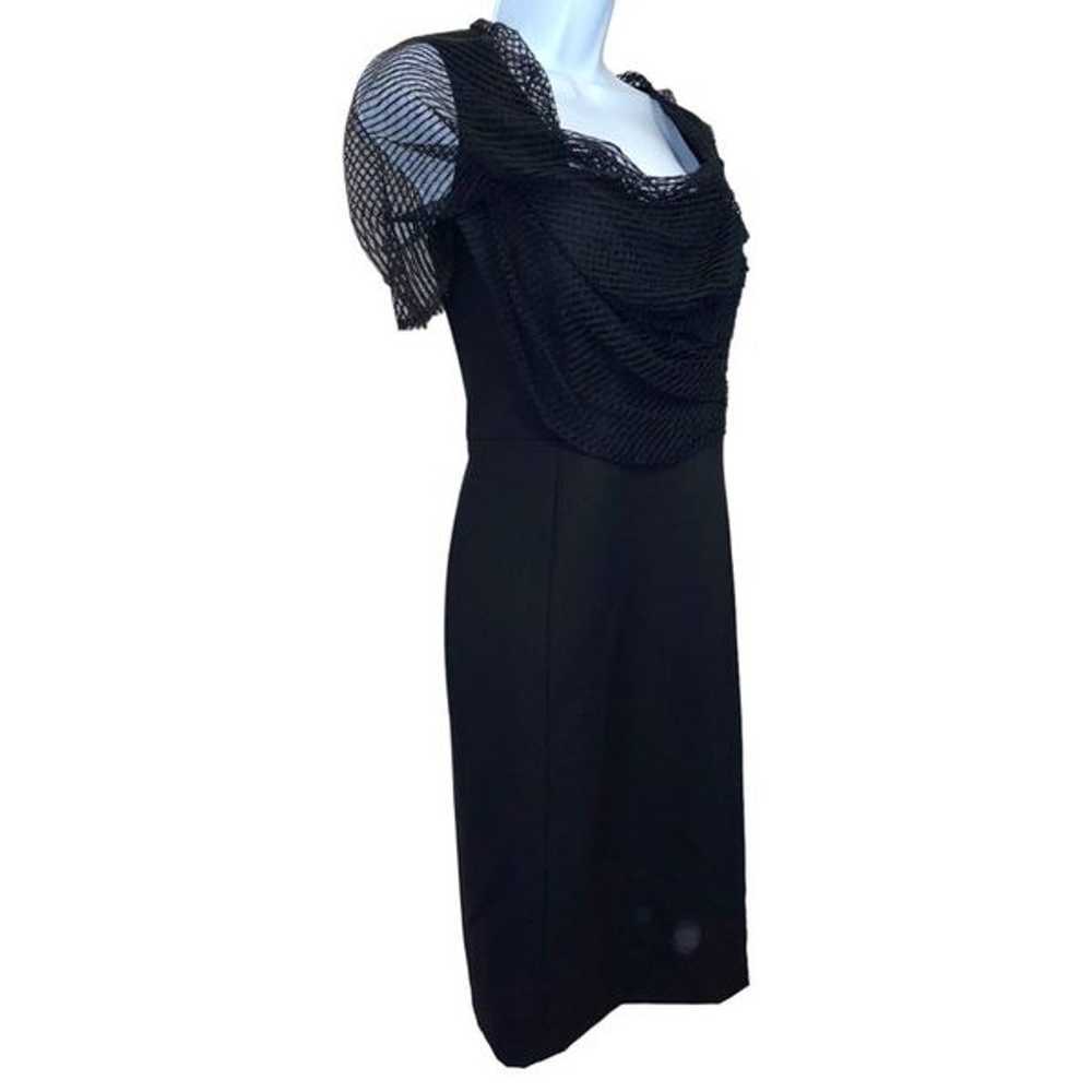 PORTS 1961 Black Cocktail Evening Dress Lace Fron… - image 4