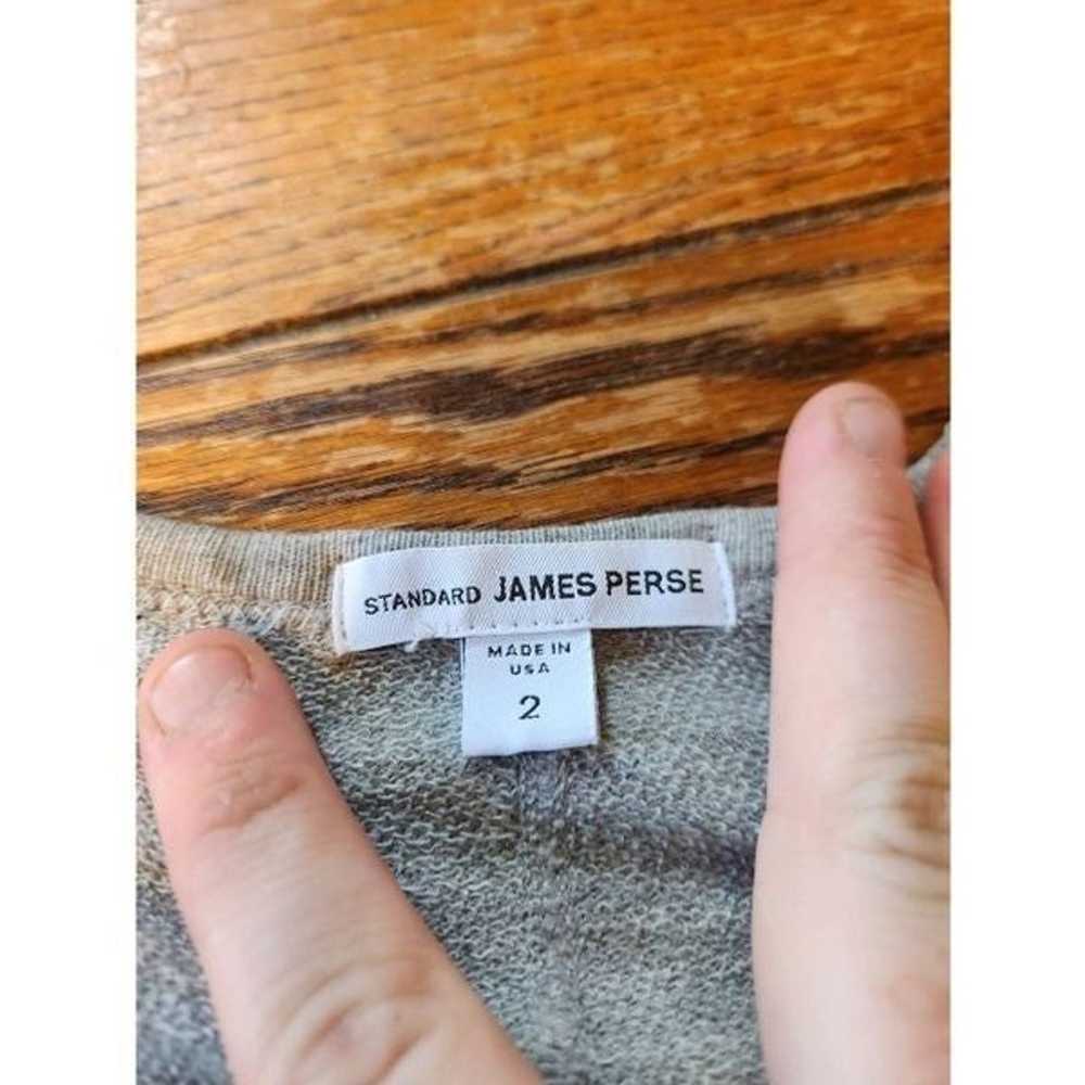 James Perse grey cotton Sweatshirt dress sz 2 (Me… - image 3