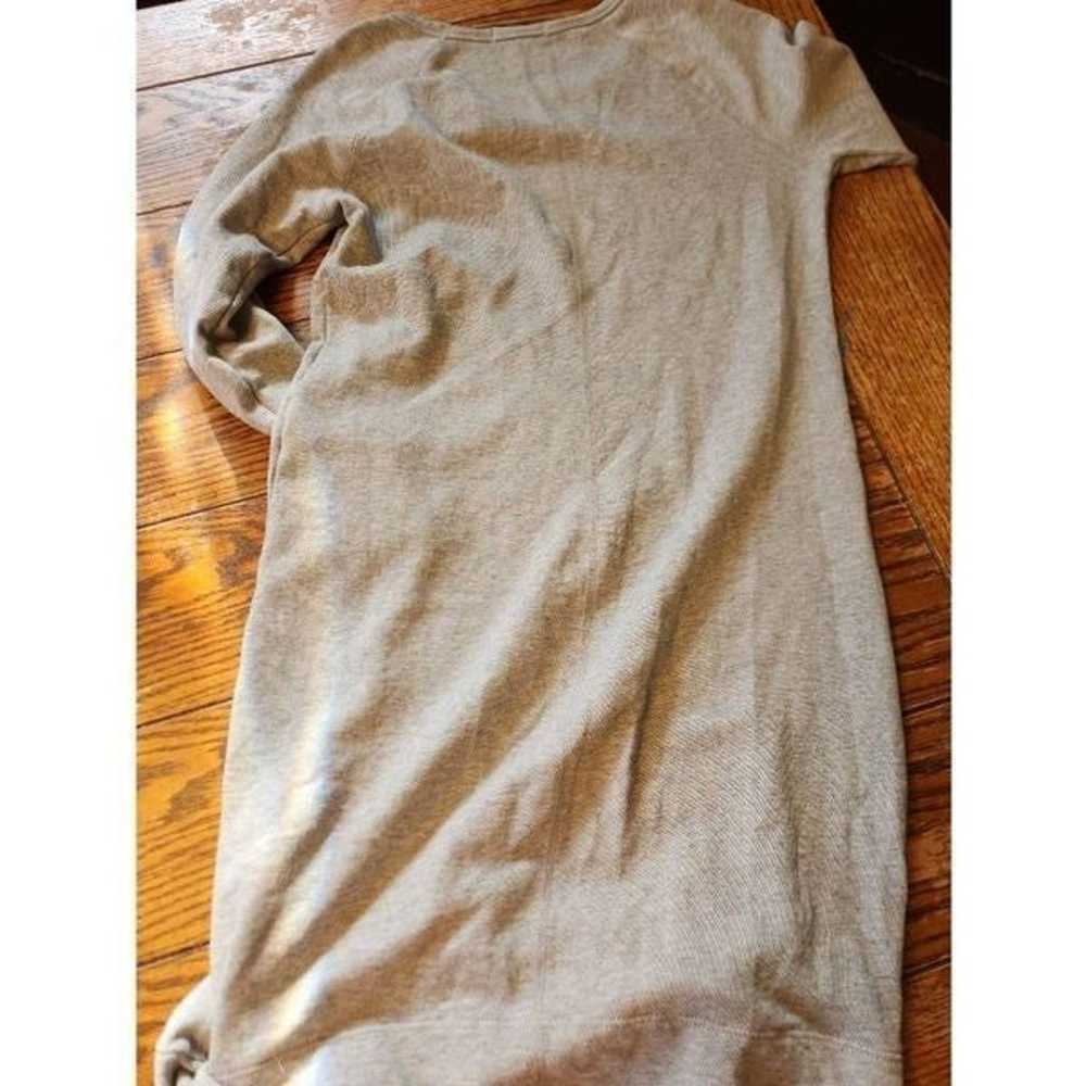 James Perse grey cotton Sweatshirt dress sz 2 (Me… - image 4