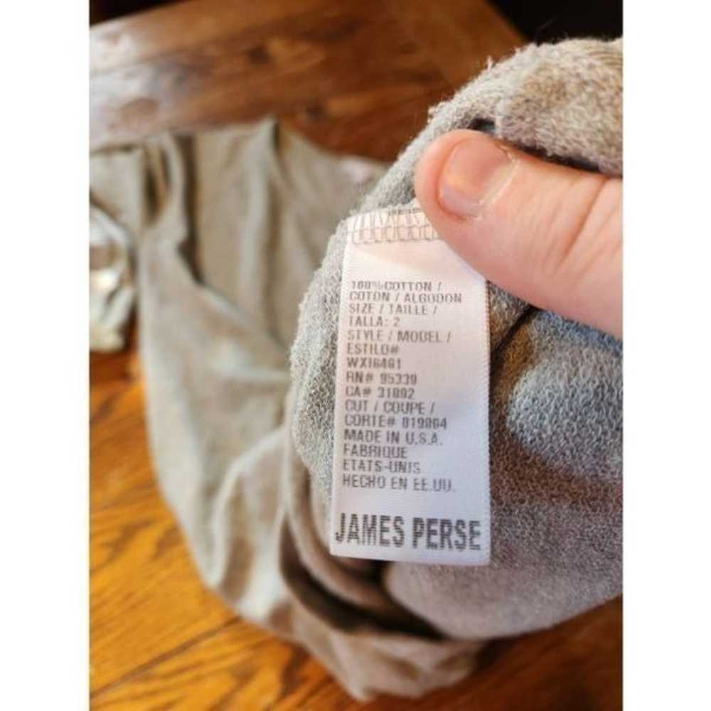 James Perse grey cotton Sweatshirt dress sz 2 (Me… - image 5
