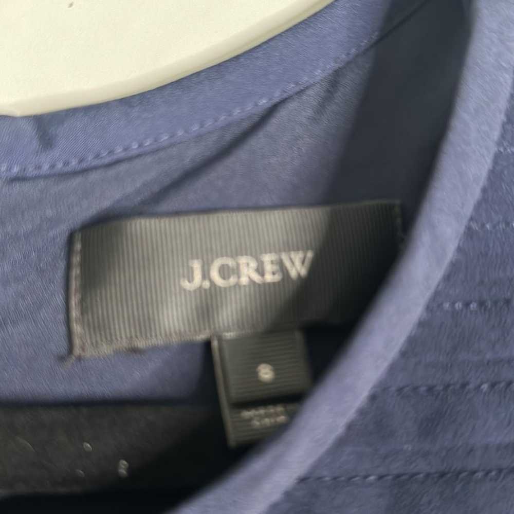 J Crew Navy Blue Pleated mini dress size 8 - image 9
