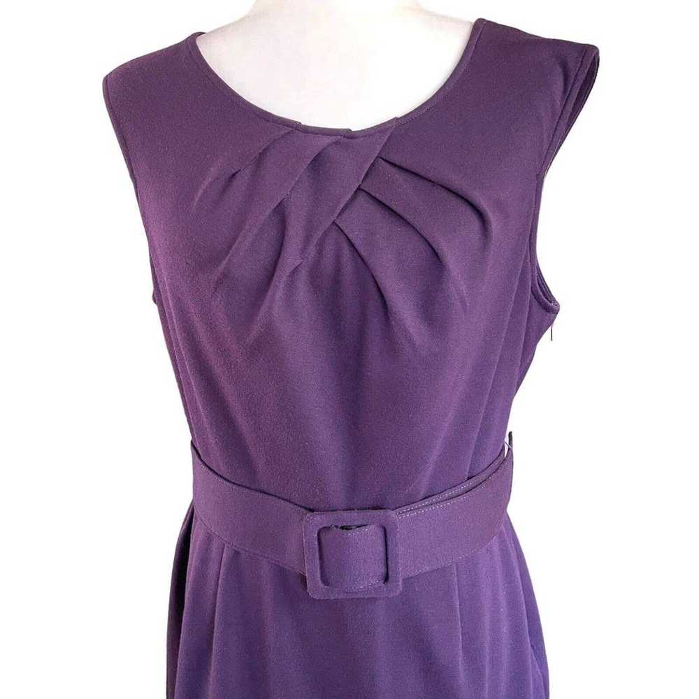 Adrianna Papell Women's Sleeveless Purple Dress W… - image 2