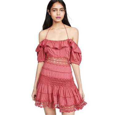 FREE PEOPLE | Mixed Emotions Off-The-Shoulder Red… - image 1