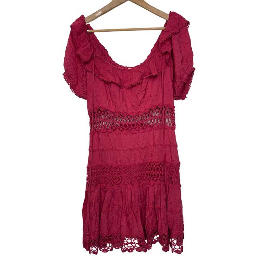 FREE PEOPLE | Mixed Emotions Off-The-Shoulder Red… - image 3