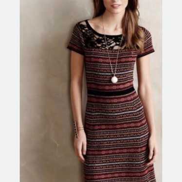 Anthropologie Sparrow Clara Fair Isle Sweater Dres