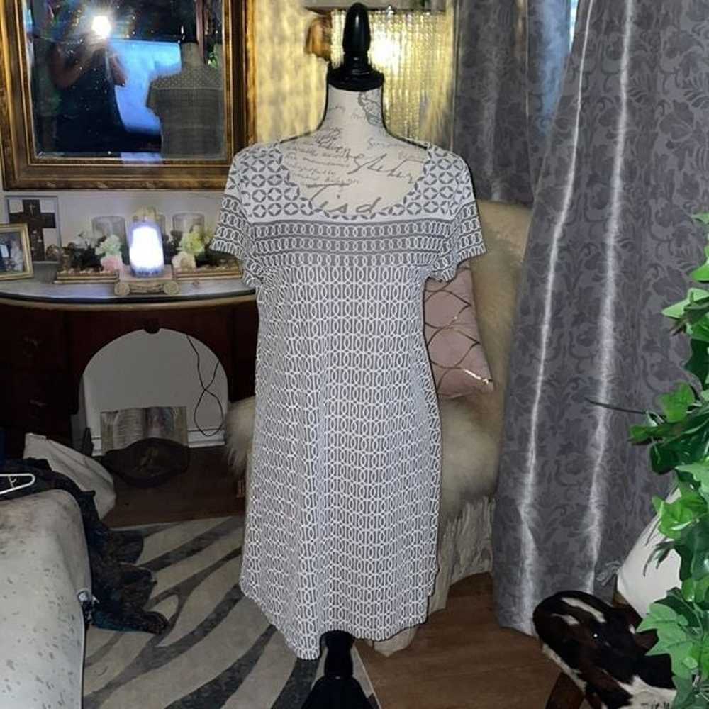 SOPHIE MAX GRAY & WHITE DRESS - image 1