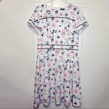 Brooks Brothers Floral Short Sleeve Dress - Size … - image 1