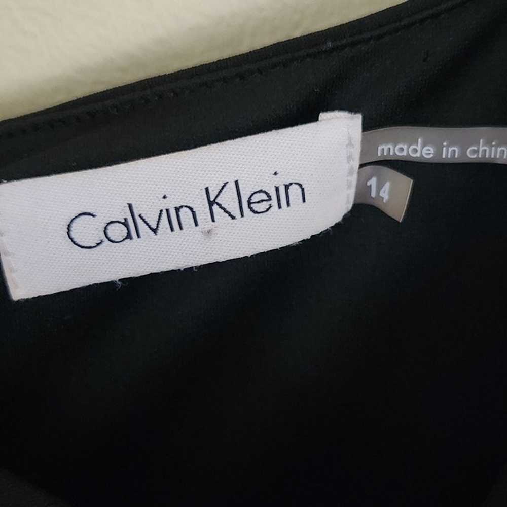 Calvin Klein Black Draped Front Thick Gold Chain … - image 7