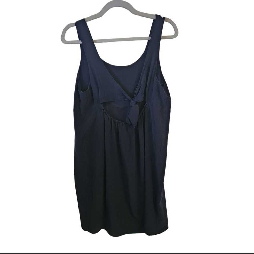 Madewell Lookout Black Silk Dress Size L - image 4