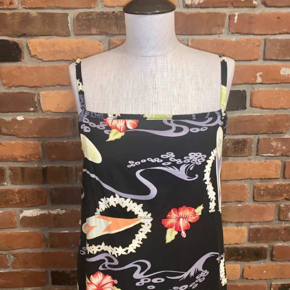 Ohana Hawaiian Print Cotton Slip Dress - image 2