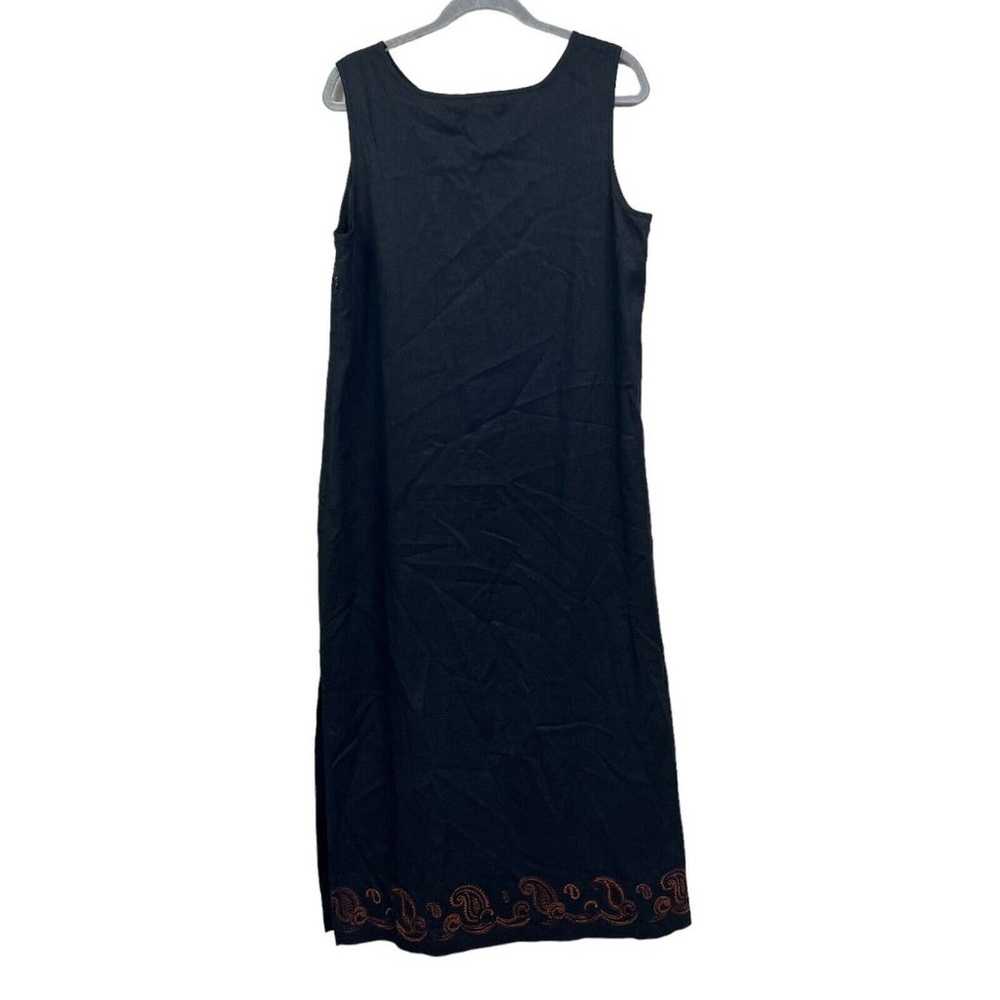 John Paul Richards Maxi Dress Women Linen Blend Z… - image 4