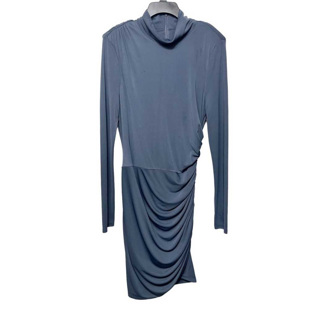 CINQ A SEPT Marlene Ruched Dress, Size 14 - image 5