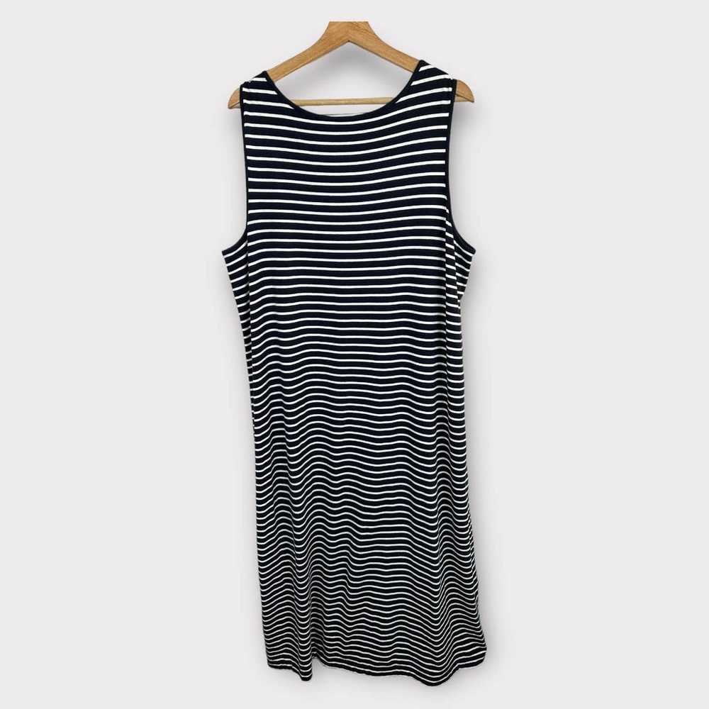 J Jill Womens size XL Striped Blue White Maxi Sle… - image 2