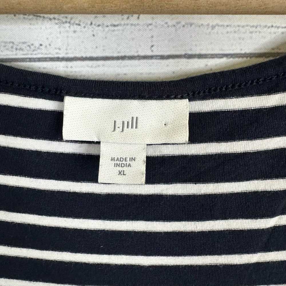 J Jill Womens size XL Striped Blue White Maxi Sle… - image 5
