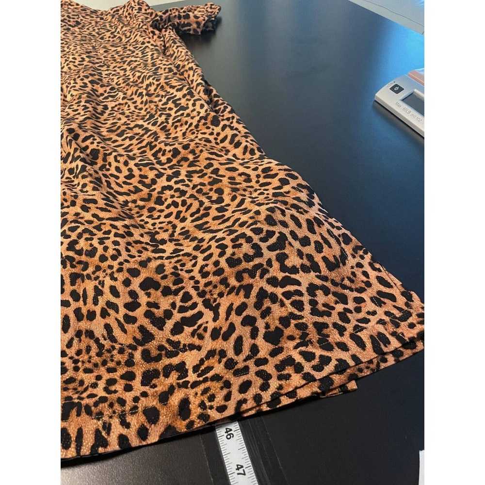 Chicos Womens Midi Dress Size 16 Animal Print Cuf… - image 8