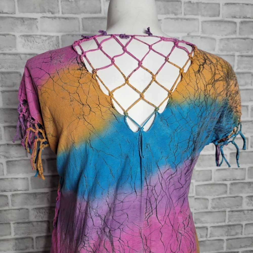 Upcycled Pastel Rainbow Stripe Tie Dye Frankenste… - image 5