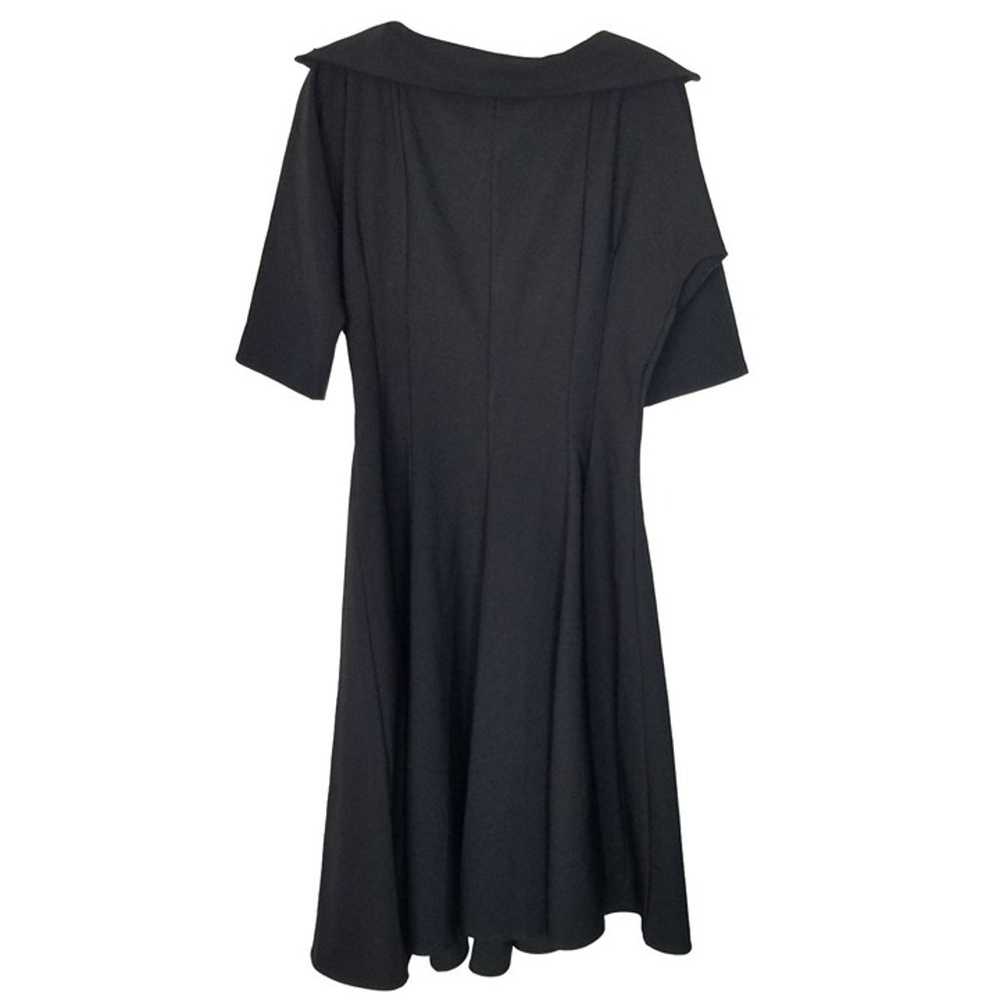 Lindy Bop Womens XL Black 3/4 Sleeves Collared Pl… - image 8