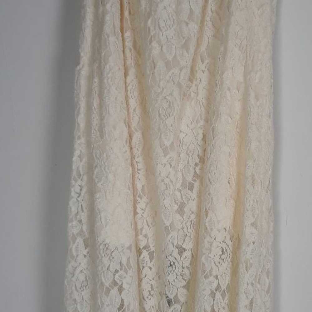Maurices Lace Wedding Dress Ivory - image 6