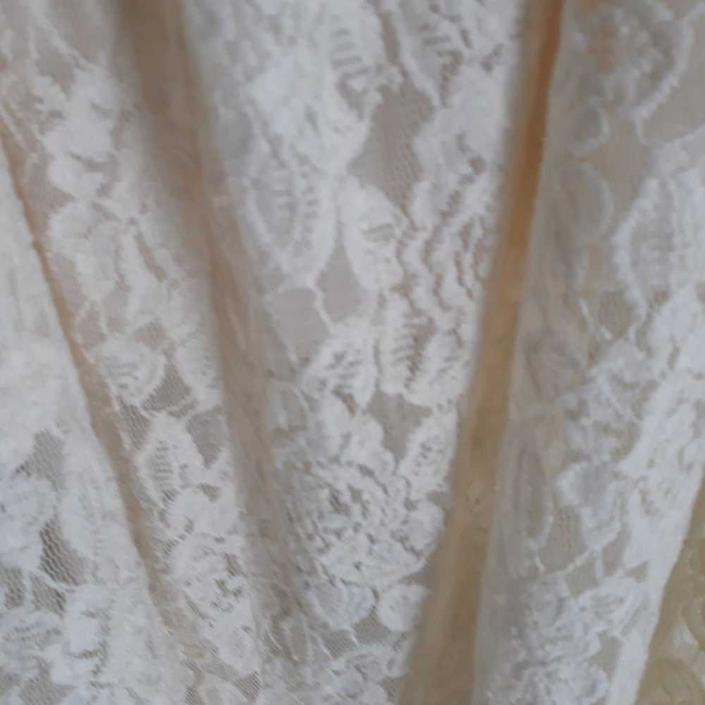 Maurices Lace Wedding Dress Ivory - image 7