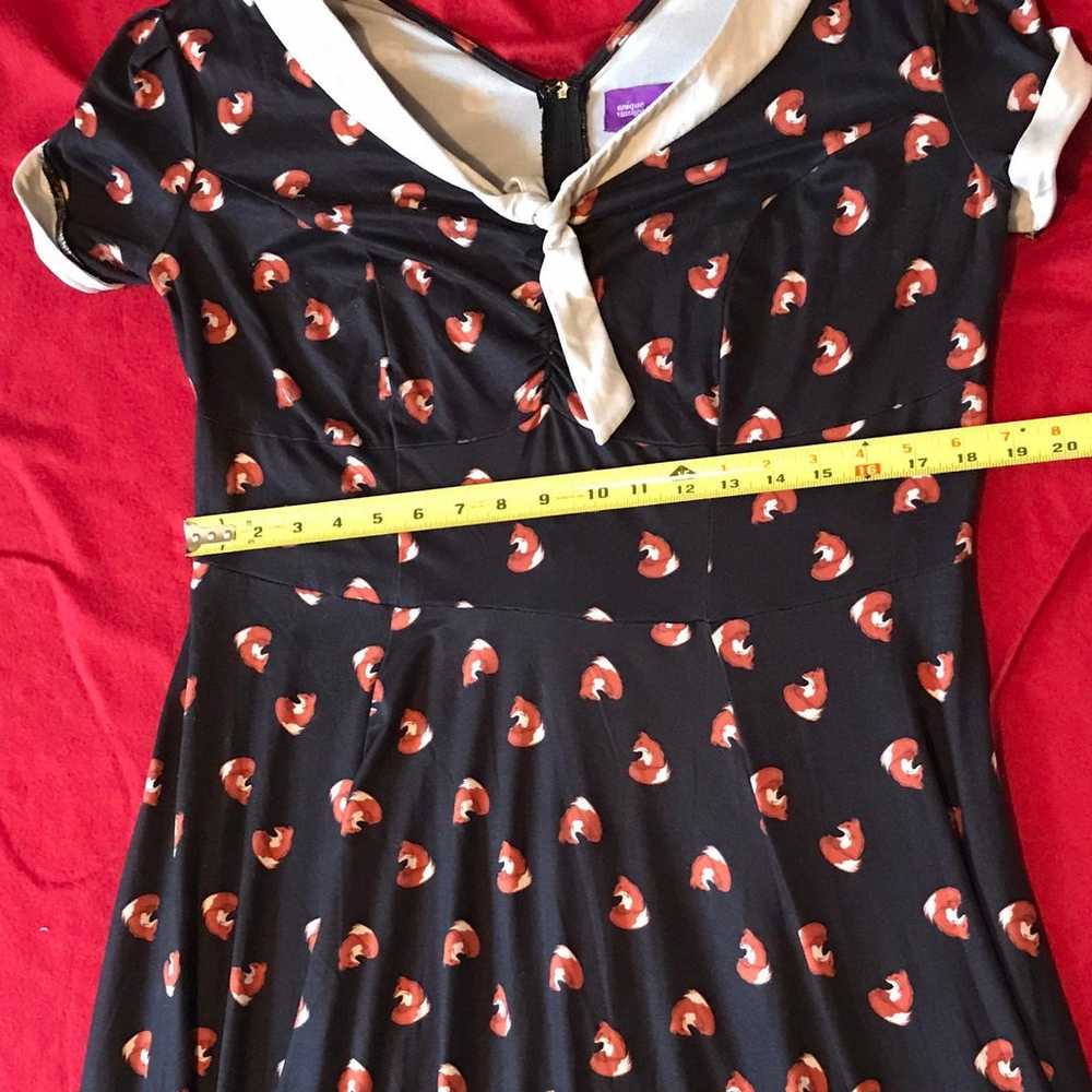 Unique Vintage x GB Eva Dress fox print - image 2