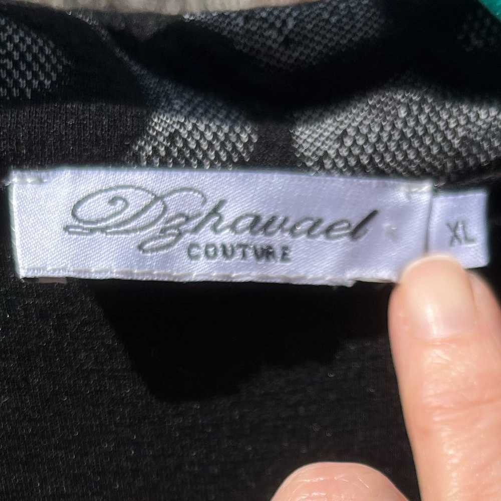 Dzhavael couture black dress size XL - image 2