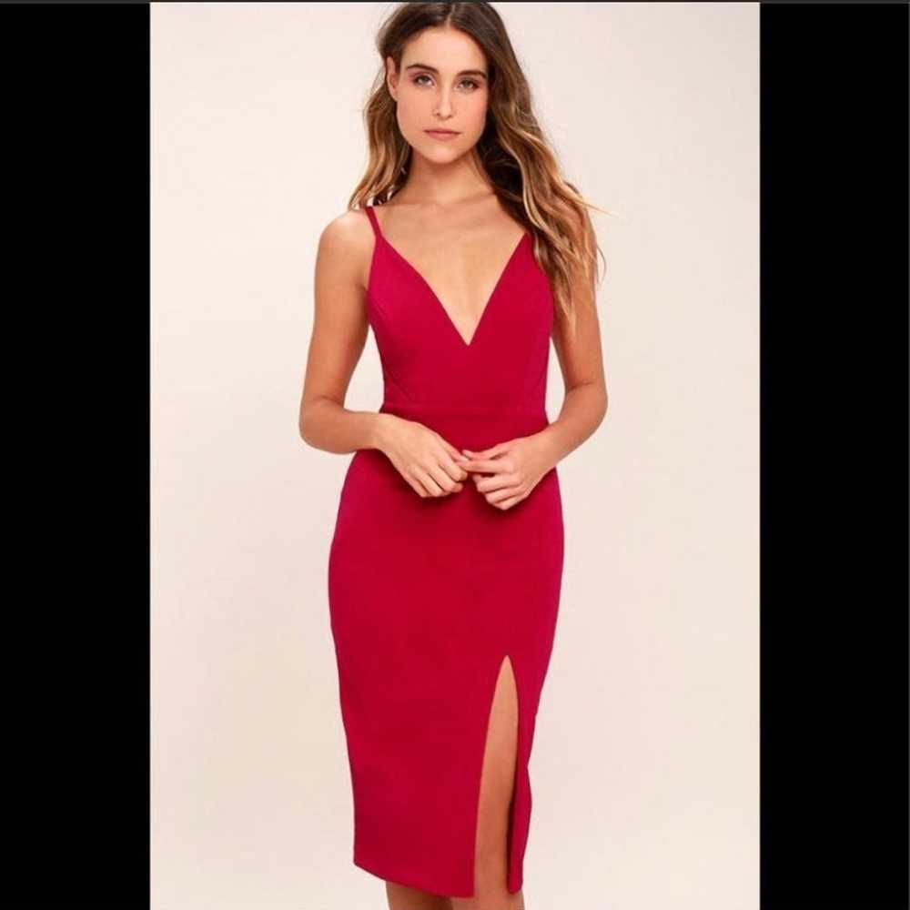 Topper Berry Pink Bodycon Dress - image 1