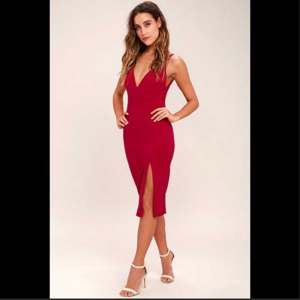 Topper Berry Pink Bodycon Dress - image 2