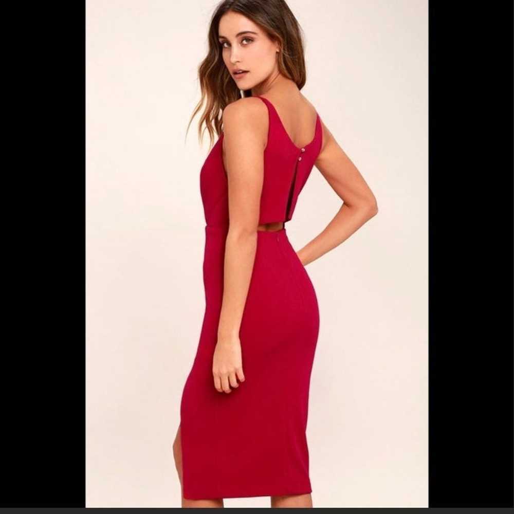 Topper Berry Pink Bodycon Dress - image 3