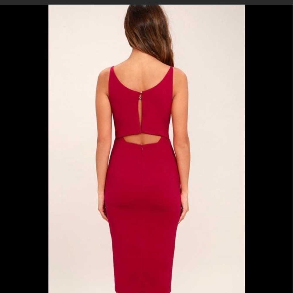 Topper Berry Pink Bodycon Dress - image 4