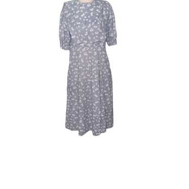 SHEIN Curve Size 4XL Black Floral Amish Peasant Style Maxi Dress