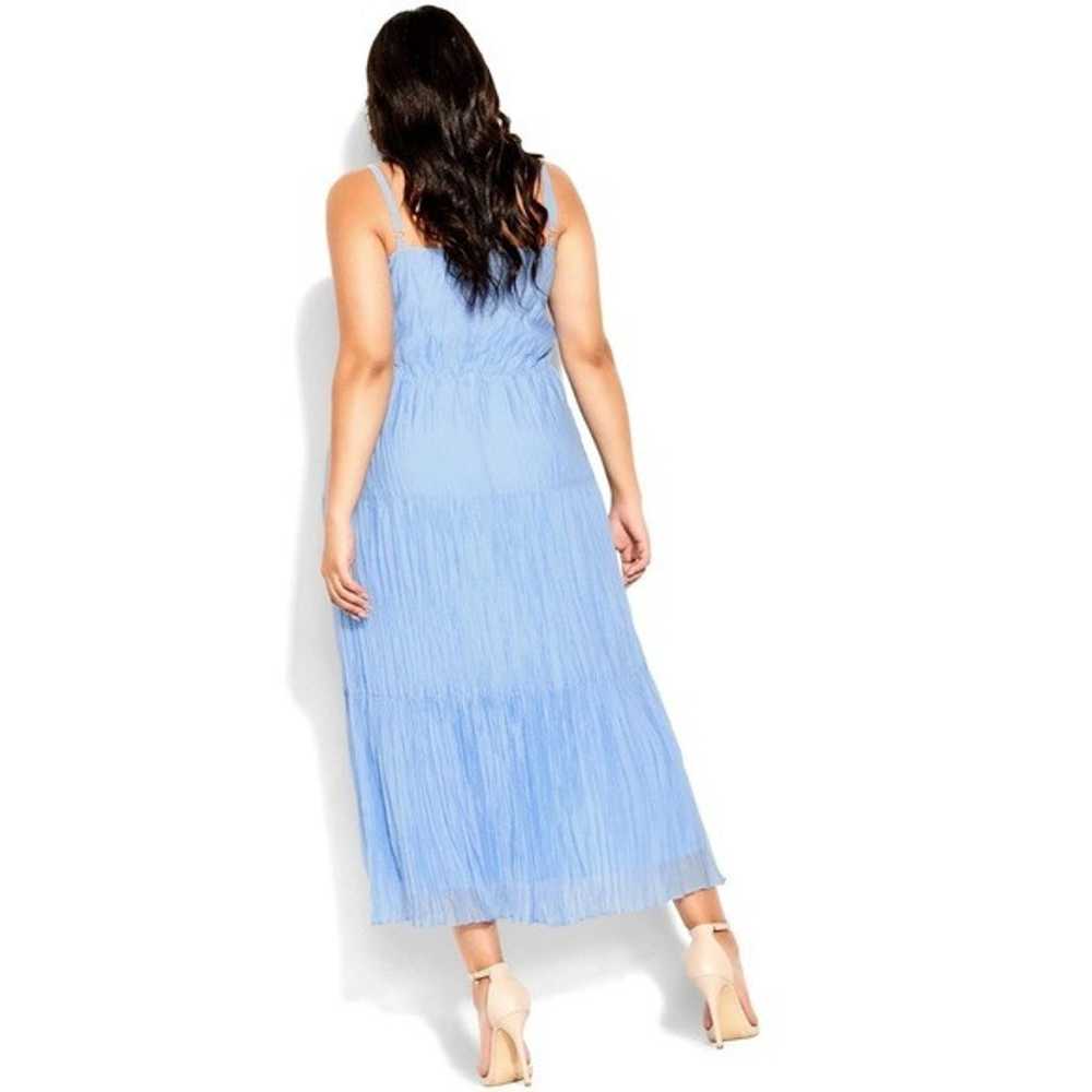 City Chic Sabina Tiered Bluebell Maxi Dress, Size… - image 2